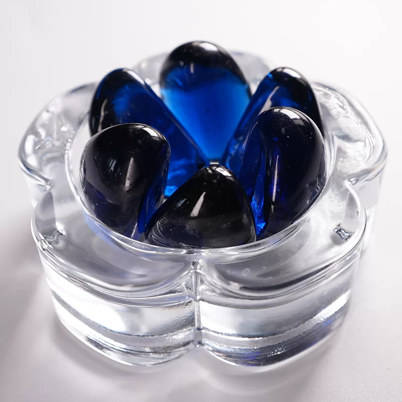 유리 캐슈 너트 스톤, 장식용 유리 플랫 비즈 사용