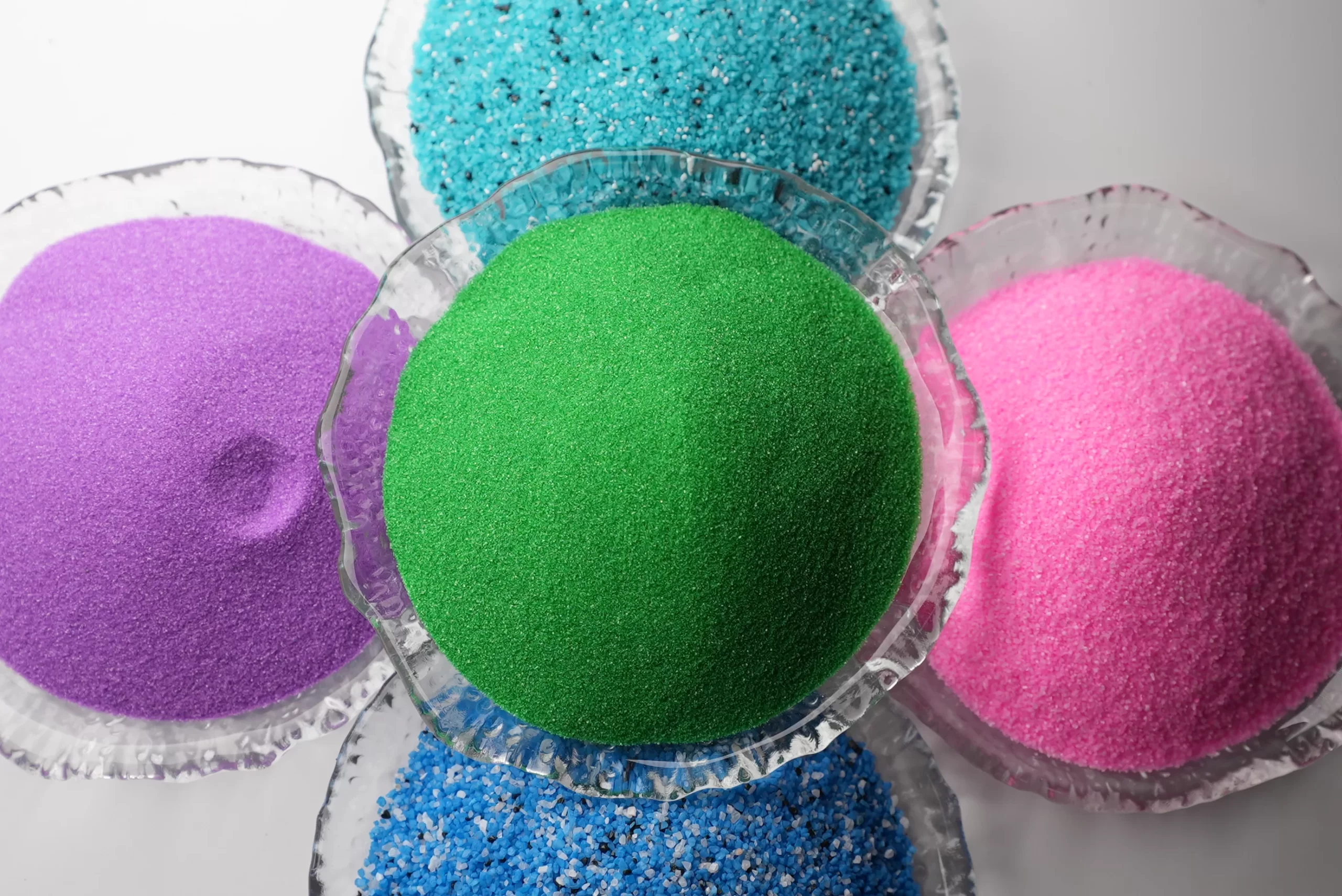 건축 및 조경용 유리 모래, 자갈 및 자갈 제품